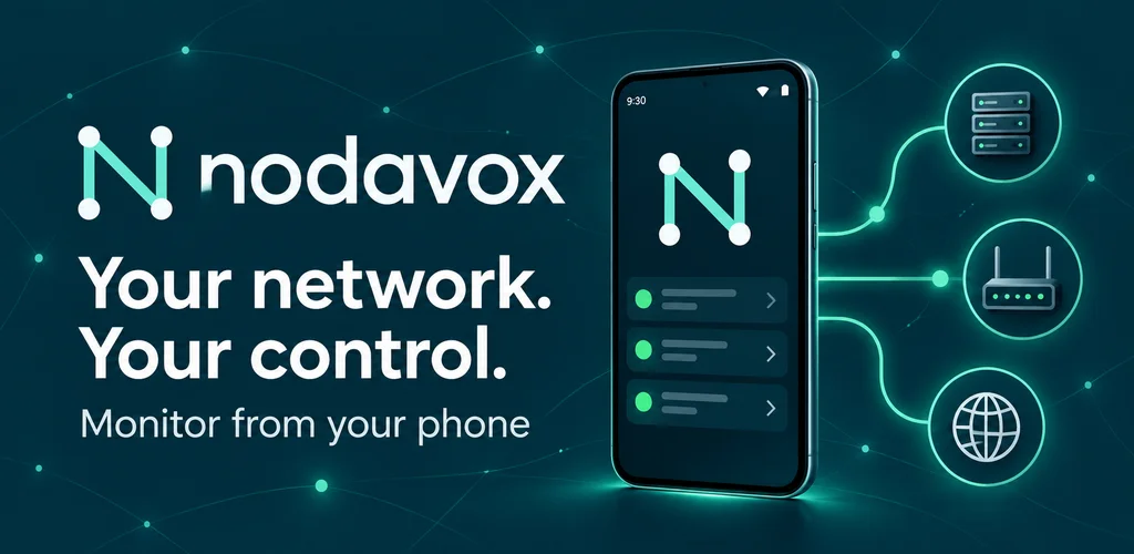 Nodavox Android service monitoring product artwork